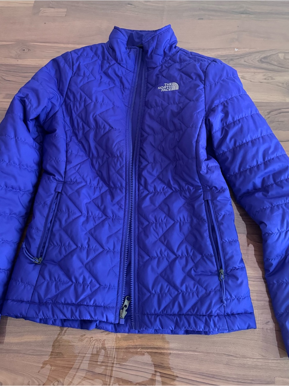 The North Face Quilted Insulated Jacket in Vibrant Purple